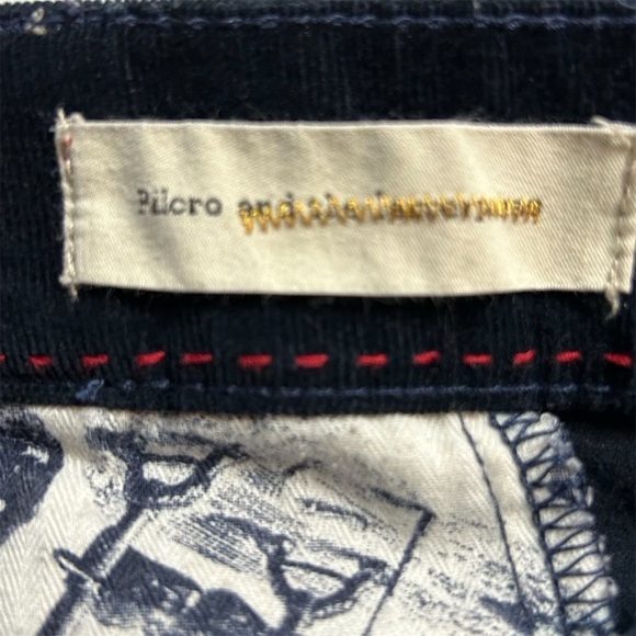 Pilcro Women's Corduroy Fare Size 8 Black Dark Mavy Size 8 - Picture 8 of 15